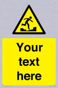 Custom warning uneven surface